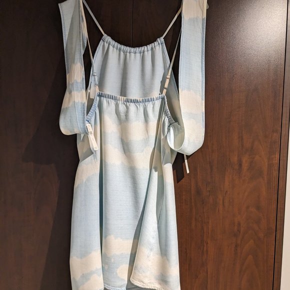 Anthropologie [ Cloth & Stone ] Blue Tie-Dye Mini Dress New with Tags (M) - Picture 7 of 9